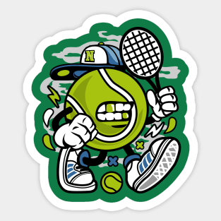 Tennis player thug Sticker